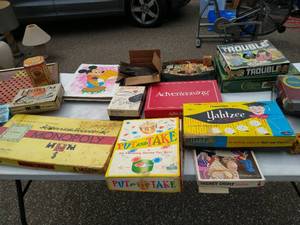 Collection of Vintage Games and Toys