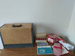 The White House Sewing Machine with Supplies
