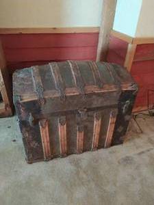 Vintage Trunk with Contents