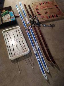Collection of Vintage Games and Sports Equipment