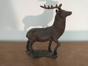 Metal Deer Dcor Statue