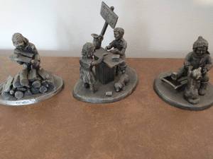Collection Of Three Pewter Figurines By International Pewter