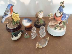 Collection Of Bird Dcor And Figurines