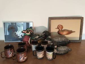 Collection Of Stuffed Loons And Dcor