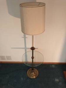 Brass Or Similar Material Floor Lamp