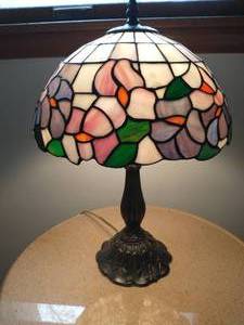 Floral Stained Glass Lamp