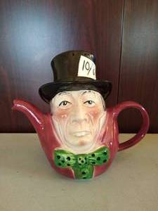 lot 201 image: Tony Wood Mad Hatter Tea Pot