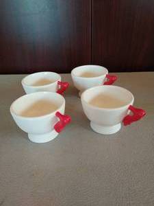 lot 219 image: Set of 4 Mini Department 56 Tea Cups