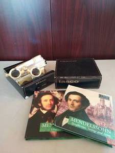 lot 240 image: Tasco Opera Glasses with two classical music cds
