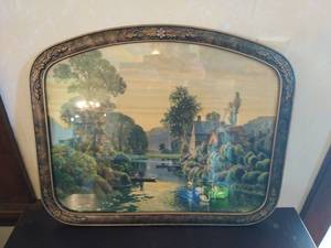 lot 275 image: Antique framed painting