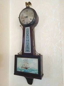 lot 279 image: New Haven banjo clock