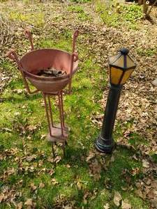 lot 320 image: Plant Stand and Light Post