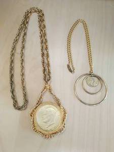 lot 357 image: Two Coin Necklaces