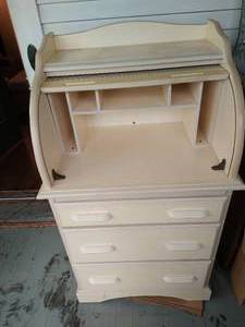 lot 392 image: Rolltop Desk and Shelf