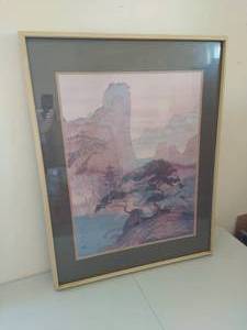 lot 186 image: Edward Art Products Landscape Style Artwork