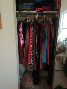 lot 192 image: Contents of Closet Ladies Clothes