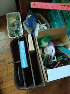 lot 476 image: Collection of Office Supplies and Sewing Items