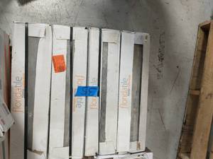 lot 35 image: Wind River Grey 6 in. x 24 in. Porcelain Floor and Wall Tile (14 sq. ft.  case)
