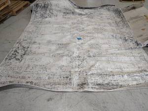 lot 24 image: unique loom sofia collection greywhite 9x12 area rug