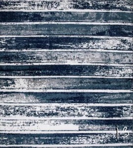 lot 13 image: DIAGONA DESIGNS Jasmin Collection Stripes Design Multi-Color 7 ft. 8 in. x 9 ft. 8 in. Area Rug