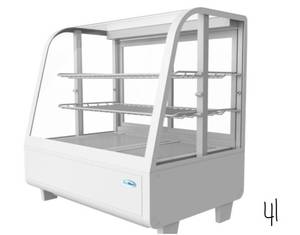lot 41 image: 3.6 cu. ft. Commercial Refrigerator Countertop Display Case in White