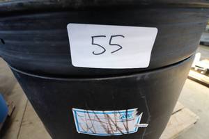 lot 55 image: (2) Plastic 55 Gallon Barrels