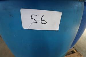 lot 56 image: (3) Plastic 55 Gallon Barrels
