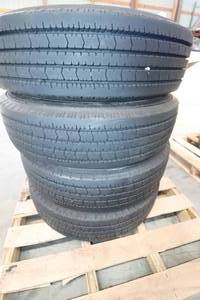 lot 108 image: (4) Trailer Tires 21575R17.5
