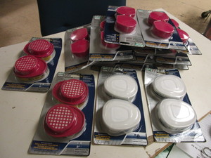 ASSRTD. SAFETY WORKS RESPIRATOR CARTRIDGES - NEW, P100, P95