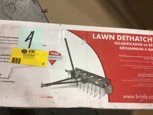 40 TOW-BEHIND DETHATCHER Customer Returns See Pictures
