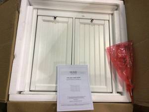 Hampton Harbor 17 in. Single Tilt-Out Hamper in White Customer Returns See Pictures