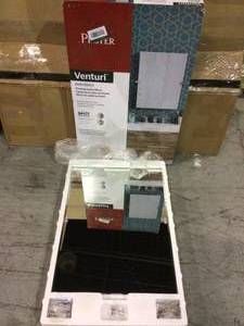 Venturi Vanity Mirror Spot Defense Brushed Nickel Model BVM-VN0GS Customer Returns See Pictures