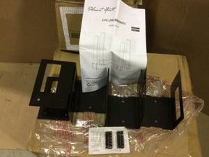 4-Piece Log Brackets by Pleasant Hearth Customer Returns See Pictures