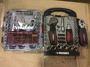 Husky Stubby Set, Incomplete set #532135, Wrench, Sockets Customer Returns See Pictures