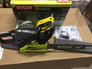 14 in. 37cc 2-Cycle Gas Chainsaw by RYOBI Customer Returns See Pictures