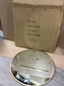 Medium Round Gold Casual Mirror (28 in. H x 28 in. W) by Stratton Home Decor Customer Returns See Pictures