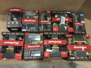 MIX LOT OF Kwikset 991J 11P SMT CP 4 Juno Keyed Entry And Single Cylinder Deadbolt Smartkey Venetian Bronze Customer Returns See Pictures