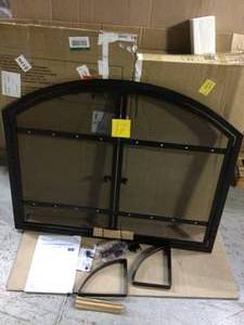 Harper 1-Panel Fireplace Screen with Doors&nbsp&nbspCustomer Returns See Pictures&nbsp