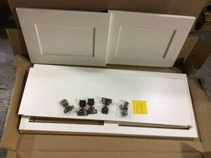 Shaker Ready To Assemble 36 in. W x 15 in. H x 12 in. D Plywood Wall Kitchen Cabinet in Denver White Painted Finish&nbsp&nbspCustomer Returns See Pictures&nbsp