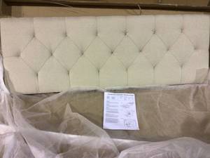 Lucid Mid-rise Upholstered Headboard - Adjustable Height From 34 To 46 Full...&nbspCustomer Returns See Pictures&nbsp