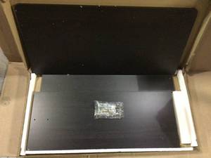 32 in. Rectangular Espresso Computer Desk with Solid Wood Material&nbsp&nbspCustomer Returns See Pictures&nbsp