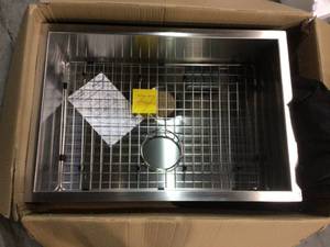 Tourner 26 in. x 18 in. Stainless Steel, Single Basin, Undermount Kitchen Sink&nbsp&nbspCustomer Returns See Pictures&nbsp