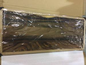 Acacia 5 ft. L x 25 in. D x 1.5 in. T Butcher Block Countertop in Oiled Stain with Live Edge&nbsp&nbspCustomer Returns See Pictures&nbsp