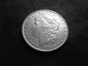 1881 O Morgan Silver Dollar
