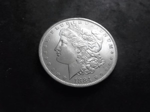 1884 O Morgan Silver Dollar