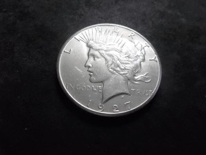 1927 Peace Silver Dollar