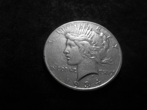 1934 S Silver Peace Dollar