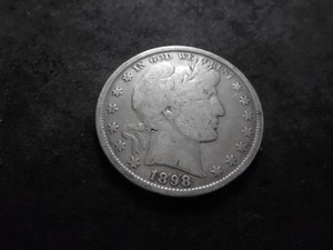 1898  Barber Half Dollar