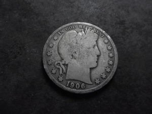 1906 D Barber Half Dollar