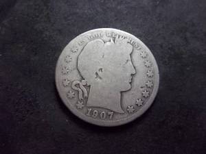 1907 D Barber Half Dollar